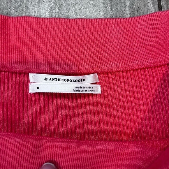 ANTHROPOLOGIE minuet off shoulder ribbed sweater medium - Picture 4 of 5